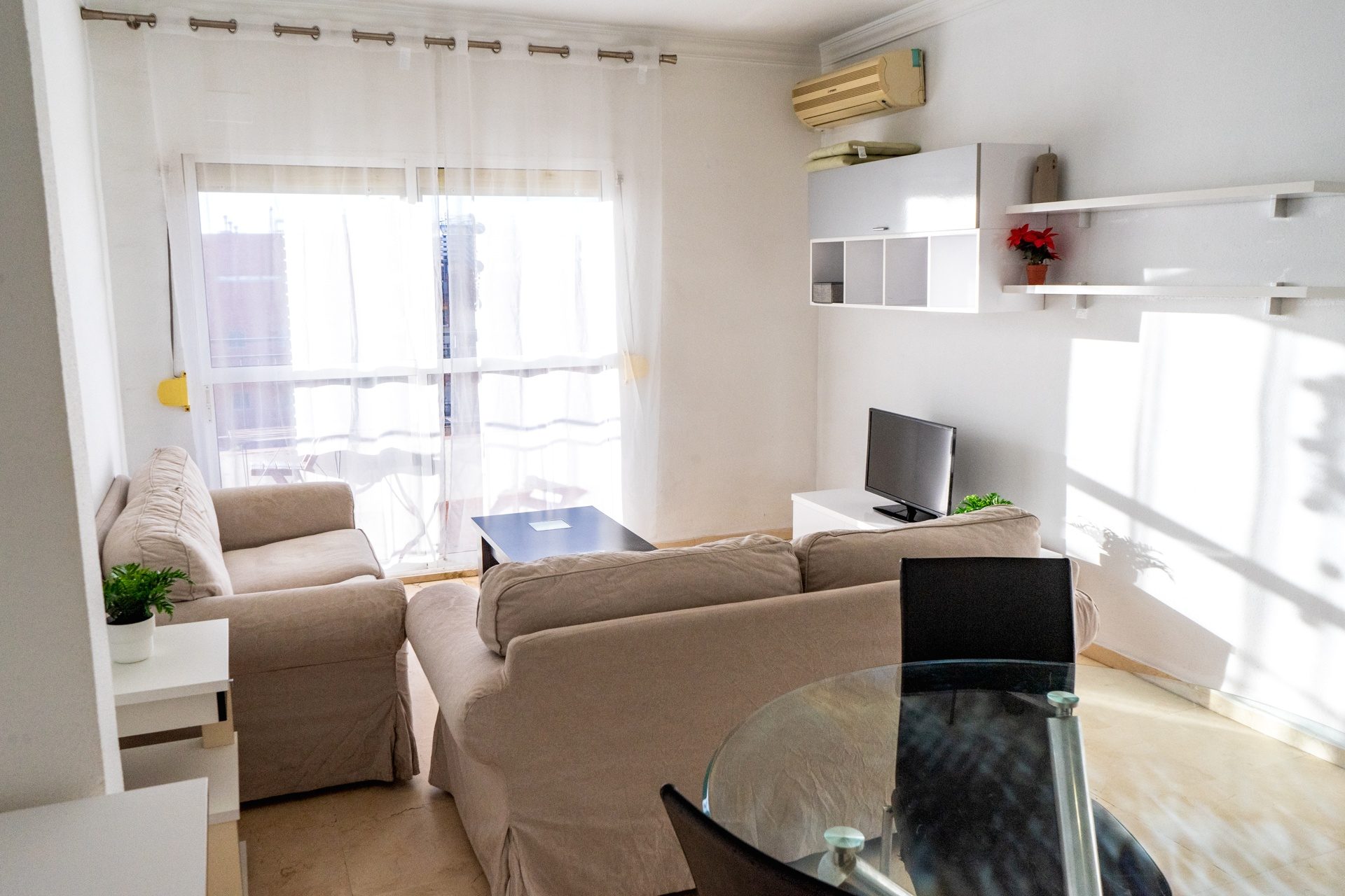 Habitación doble para estudiantes Erasmus en Sur, Sevilla